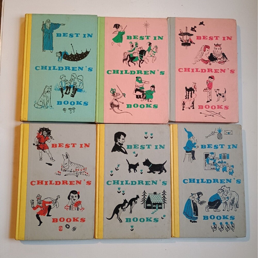 Best in Children's Books Series Lot of 6 Nelson Doubleday Vintage New York 1950s